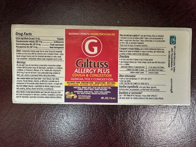 Indication (Giltuss Allergy Plus Indication And Usage)